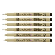 6 Packs: 6 ct. (36 total) Pigma Micron 01 Fine Line Black Pens