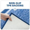 thumbnail image 5 of PABUBE Bathroom Rug, Soft Absorbent Bathroom Mat and Bath Mat, Premium Microfiber Shag Bath Rug Machine Washable (24"x59",Navy and White), 5 of 10