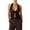 Coffee Color, variant on Women'S Crochet Tie Front Halter Neck Crop Camisole Top Swimsuit Cover Up Beachwear White S