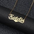thumbnail image 5 of Vakki Name Customized Necklaces Stainless Steel Personalized Diamond Shape Name Necklace for Women Customized Gift, 5 of 5