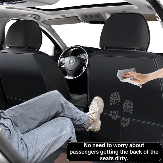 Fit for Volkswagen Passat 2016, Car Seat Covers, Waterproof PU Leather 5 Piece Full Set Easy to Clean and Install Beautify Interior, Pet Car Seat Covers