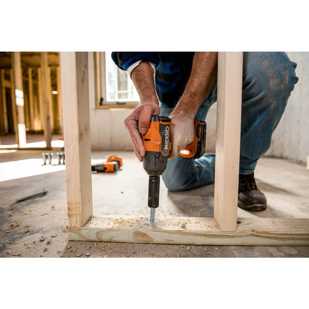 RIDGID 18V Brushless Cordless 4 Mode 1 2 in. Mid Torque Impact Wrench with Friction Ring Tool Only Walmart