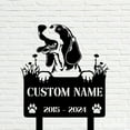thumbnail image 5 of Handmadetneonsign Coonhound Memorial Metal With Stake, Coonhound Metal Name Sign Stake, Dog Metal Stake Decor 45030, 5 of 5