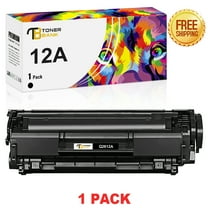 Toner Bank Compatible 12A Toner Cartridge Replacement for HP 12A Q2612A Laserjet 1020 1022nw 1010 1012 M1319f MFP 3055 MFP 3050 3030 3020 3380 Printer Ink (Black, 1-Pack)