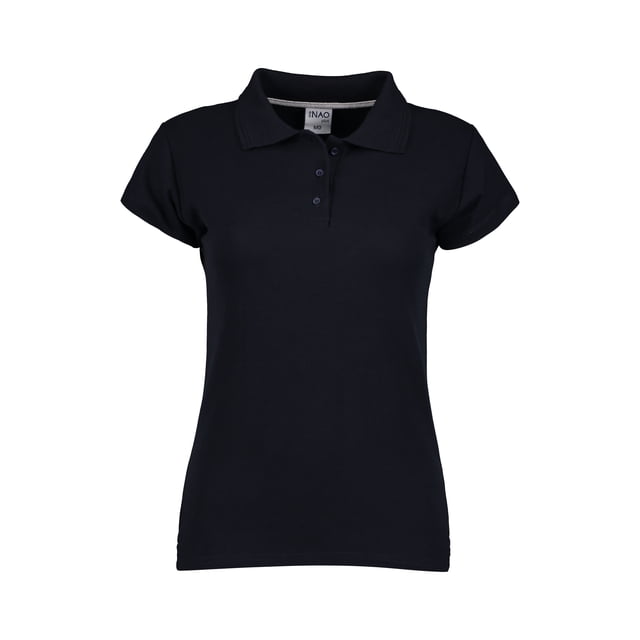 Playera Polo Plus Dama Piqué 50% poly-50% Algodón color Negro Talla Mediana NAO Playera Polo Plus Lady