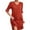 Red, variant on Diufon Women's Casual Dresses Plus Size Loose Ruffled Half Sleeve V Neck Dress Polka Dot Printed Sundresses