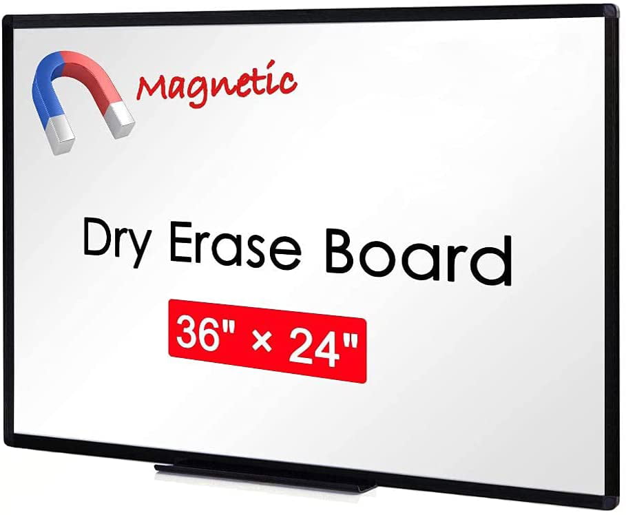 VIZ-PRO Magnetic Whiteboard/Dry Erase Board 48 X 24 Inches Includes 1 Eraser & 2 Markers & 4 Magnets 