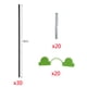thumbnail image 2 of 18 aros de invernadero tipo túnel, invernadero elevado, aros de invernadero, túneles de soporte para cultivo de plantas, casas de jardinería, marco de cultivo de fibra de vidrio para jardines, 2 of 6