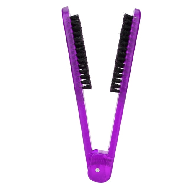 Peine Para Alisar El Cabello, Herramientas de Peinado, Cepillo Alisador de Cabello Aniestós, Cepillo de Doble Cara, Herramienta de Peinado Con Abrazadera para Alisar y Peinar