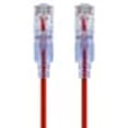 thumbnail image 3 of Monoprice SlimRun - Patch cable - RJ-45 (M) to RJ-45 (M) - 3 ft - UTP - CAT 6a - snagless - red (pack of 10), 3 of 5