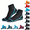 Black/Aqua-XX-Large, variant on Black/Aqua Small Quick Dry Water Socks for Beach Volleyball Soccer Swim Dive