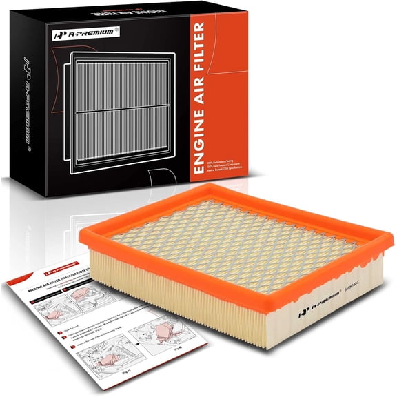 A-Premium Engine Air Filter Compatible with Buick Century, LeSabre & Chevrolet Cavalier, Beretta & Oldsmobile Silhouette, Cutlass Calais & Pontiac Grand Prix, Trans Sport, 1986-2005