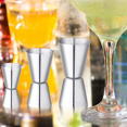 thumbnail image 3 of 2 Set Cocktail Measuring Cups Stainless Steel Bar Measure 3/4/5Cl Small Jigger with Inner Scaling Dual Measuring Cups, 3 of 6