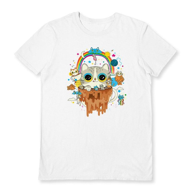 Pepe Rodriguez - Camiseta Cat Tripping para Adultos Unisex (Blanco)