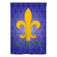 thumbnail image 2 of Breeze Decor 68009 Mardi Gras Bienvenue 2-Sided Impression Garden Flag - 13 x 18.5 in., 2 of 2