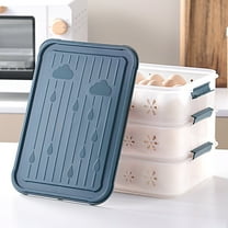 Clearance Food Storage under $6 Egg Container Refrigerator Deviled Egg Tray With Lid For Eggs – Plastic Fridge Stackable Portable Devil Egg Holder Dispenser