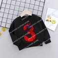 thumbnail image 4 of Spiderman Kinder sudaderas superhéroe Geburtstag Anzahl 1-9 Wunderwerke Kleidung Kawaii dibujos animados pulóver Mädchen Boy Kid ropa deportiva, 4 of 5