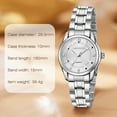 thumbnail image 6 of Bomieux Women Watch Quartz Lady Wristwatch with Solid Stainess Steel Band Luminous Pointer 3ATM Waterproof Watch Gift for Woman, 6 of 8