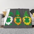 thumbnail image 3 of Throw Blanket for Couch, Spring St Patrick’S Day Irish Gnomes Super Soft Fuzzy Comfy Warm Throw Blanket, Cuteness Lightweight Cozy Plush Flannel Blanket & Throws for Sofa and Bed All Season, 3 of 5