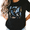 1-Black, variant on UNISHE Women's Black Watercolor Shark Graphic Short Sleeve T-Shirt Oversized Fit Top