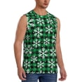 thumbnail image 2 of Disketp Christmas Pattern At Buffalo Plaid Sleeveless Tshirts For Men, Muscle Shirts For Men Dry Fit Tank Top-Xx-Large, 2 of 8