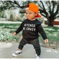 thumbnail image 2 of Toddler Baby Boy Girl Halloween Outfit Witches Pullover Sweatshirt Crewneck Sweater Long Sleeve T-Shirt Tops Kids Fall Clothes, 2 of 7