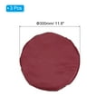 thumbnail image 2 of Cubiertas de taburete redondas Uxcell, paquete de 3, cojín de taburete elástico y a prueba de agua para sillas de 12"-14", rojo vino, 2 of 7
