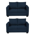 thumbnail image 1 of Sala 2-2 TRINITY Gales ( 2 piezas Love Seat ) Azul Oscuro, 1 of 8