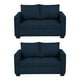 thumbnail image 1 of Sala 2-2 TRINITY Gales ( 2 piezas Love Seat ) Azul Oscuro, 1 of 8