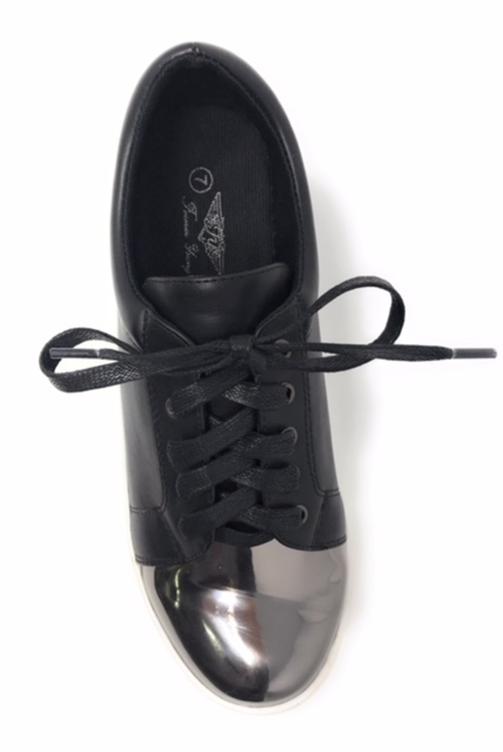 Forever Young Women's Metallic Tip Lace up Sneakers