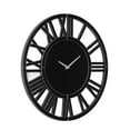 thumbnail image 3 of SHYFOY Round Black Glass Wall Clock - 32" Modern Large Clocks Wall Decor for Living Room Office Bedroom Fireplace, 3 of 11