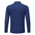 thumbnail image 4 of Wdfiry Men's Workout Tops Solid Color Casual Zipper Stand Collar Tops Plus Size Thin Breathable Athletic Tops, 4 of 9
