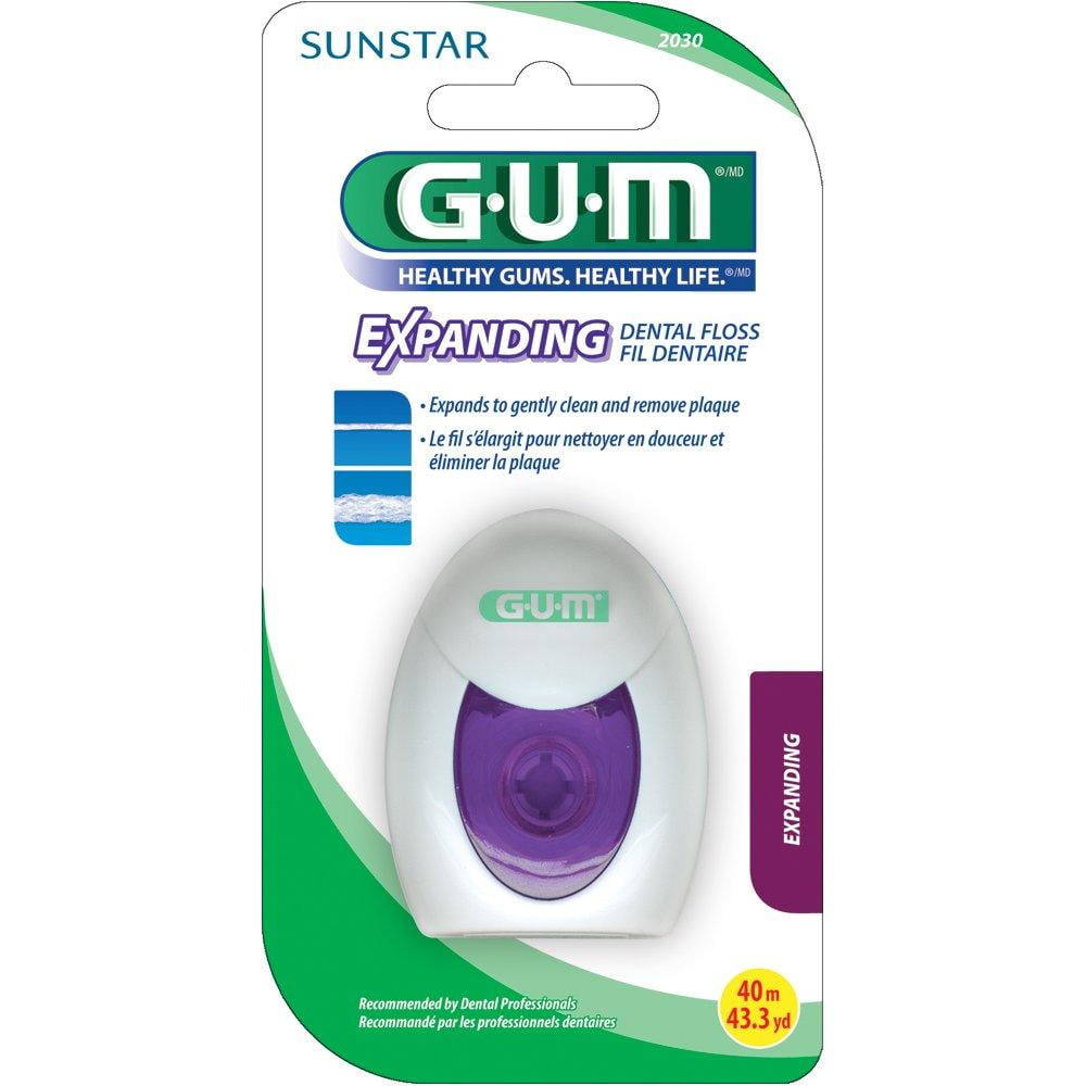 GUM Expanding Dental Floss, 43.3 Yards 1 Pack