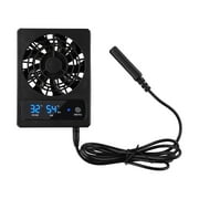 1 Pcs Ventilation Fan For Reptile Enclosure Dehumidifier Usb Interface Rainforest-Terrarium Home Pet Temperature Controlled Fan