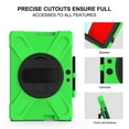 thumbnail image 3 of XYX Case for 13 inch Microsoft Surface Pro X 13 inch 2021/2020/2019 with 360 Degree Rotating, Hand Strap, Shoulder Strap, Green, 3 of 7