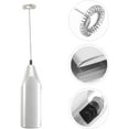 thumbnail image 4 of Milk Frother Egg Beater Electric Spring Head Milk Bubble for Large Cup of Milks Thick Creamy Foam Hot Cold Drinks Latte Cappuccino Foamed Coffee Drink, Silver, 4 of 9