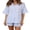 Light Blue White, variant on Michellecmm Women’s 2 Piece Outfits Graphic Short Sleeve Button Shirt Shorts