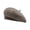 Khaki, variant on Lady Beret Autumn Winter Lightweight Breathable Fashion Solid Color Bonnet