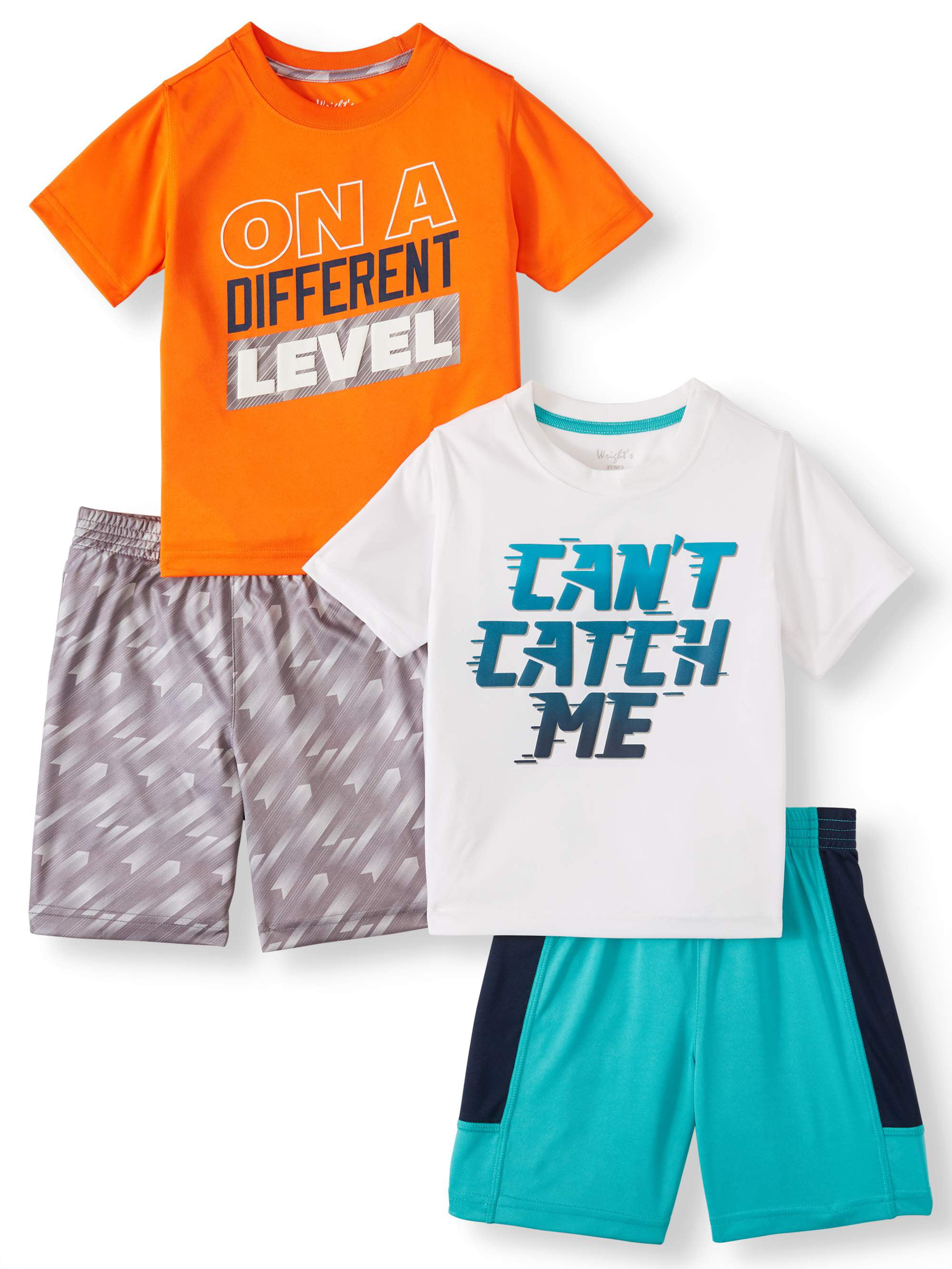 Wrights Mix & Match Outfits, 4pc Active Set (Toddler Boys) - Walmart.com