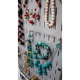 thumbnail image 3 of Jewelry Organizer Wall Hanging Jewelry Holder Necklace Rack - Gray Wall Mounted Jewelry Organizer System, 3 of 7