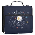 thumbnail image 5 of FORMRS Zipper Binder with Shoulder Strap 2-inch Ring 500 Sheet Capacity File Bag, White Planet, 5 of 5