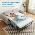 thumbnail image 6 of ZAFLY 2-in-1 Full Size Pull Out Sofa Bed | Convertible Loveseat with Mattress | Sleeper Sofa Couch for Living Room/Apartment, Beige, 6 of 9