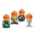thumbnail image 2 of Boc Desktop Statue Fade-Resistant Smooth Edge Energy-saving Non-Glaring Eco-Friendly Enhance Atmosphere Resin Halloween Party LED Pum, 2 of 10