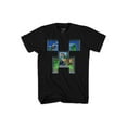 thumbnail image 4 of Minecraft Boys Creeper Walk Face Graphic T-Shirts, 2-Pack, Sizes 4-18, 4 of 5