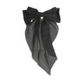 thumbnail image 4 of Unique Bargains 1 Pc Bow Ribbon French Barrette Hair Clips Hairdo Clip Black, 4 of 5