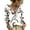 White, variant on Women's Polka Dot Top V Neck Lace Casual Loose Fit Blouses Boho Fashion Ruffle Trim Casual Loose Flowy Dressy Shirts