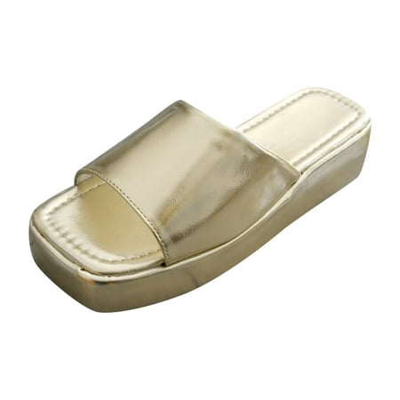 

adviicd Flip Flops Women Men S Sandals Women s Summer Thick Bottom Soft Bottom Sandals With Lobster Crab Pattern Fashion Flip Flops Gold 9