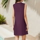 thumbnail image 3 of WILLBEST Vestidos Casuales Para Mujer Vestido De Verano De Color Liso Para Playa, Elegante, Flotante, De Longitud Media, Con Cuello Redondo Y Sin Mangas, 3 of 3