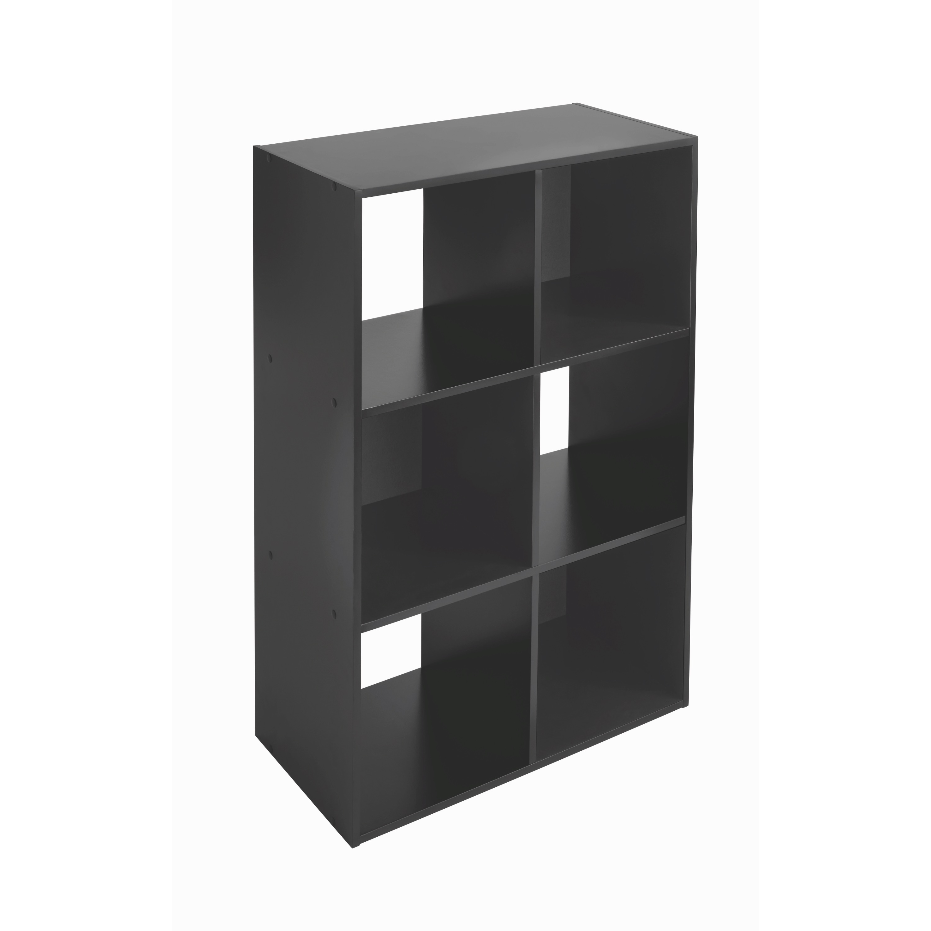 Mainstays 6-Cube Storage Organizer, Black photo 4