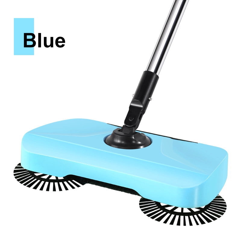 Easy Sweeper Broom Double Rotating Sweeping Action Hand-Propelled No Batteries Easy Sweeper Broom Double Rotating Sweeping Action Hand-Propelled No Batteries